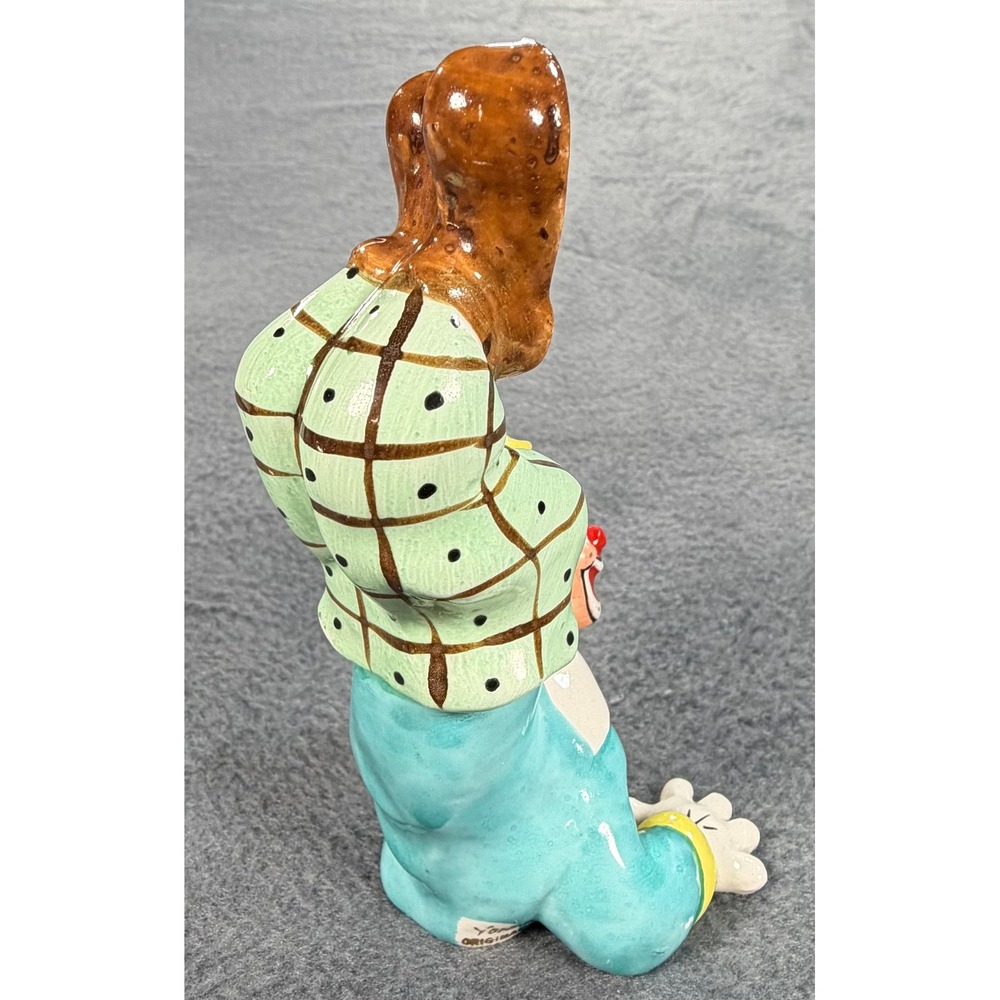 Vintage 1956 Yona Original Ceramic Circus Clown Handstand Acrobat Figurine 5" - Picture 7 of 13